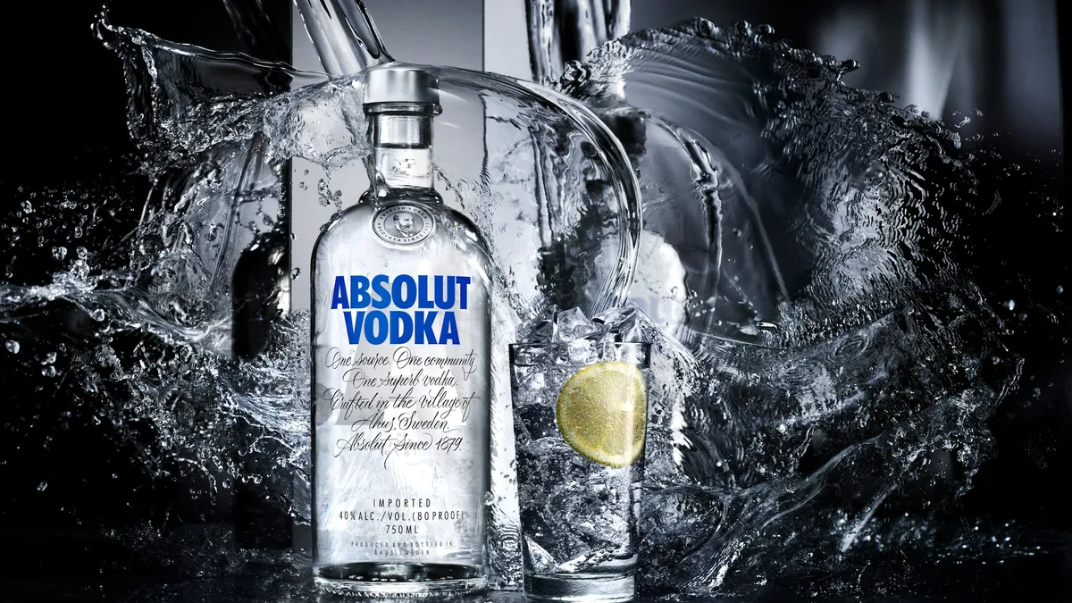 Absolut Vodka bottle