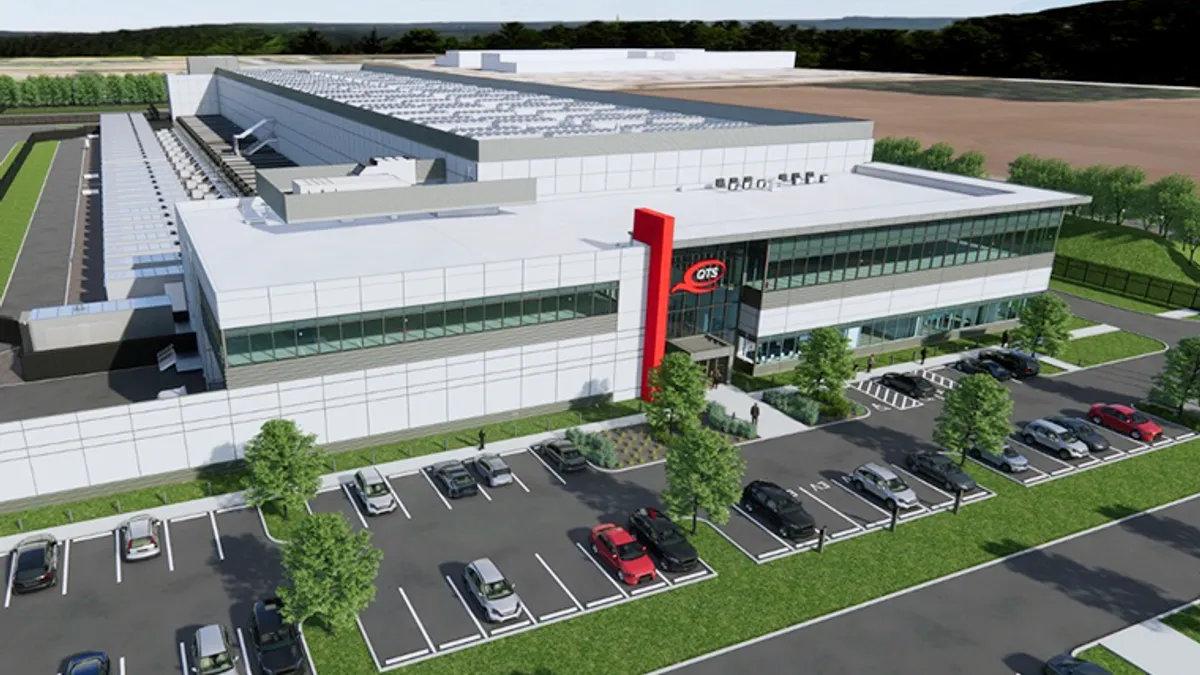 Rendering of the QTS data center in New Albany, Ohio