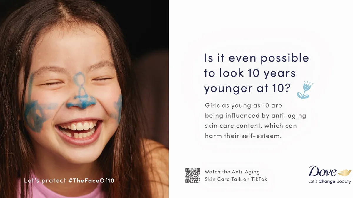 Dove #TheFaceof10 campaign