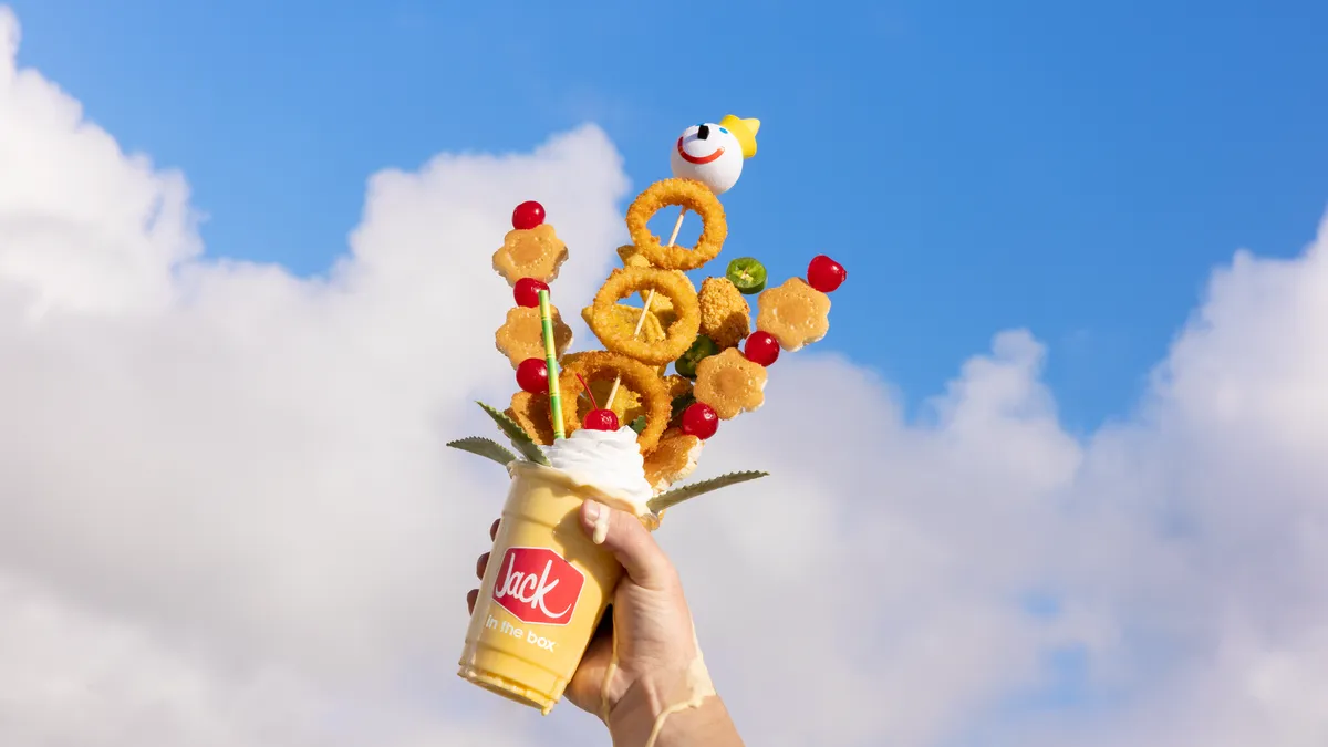 Jack in the Box's limited-time Pineapple Express Shake timed to its 4/20 campaign