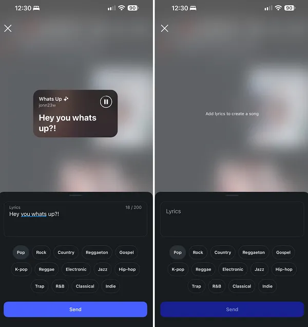 Instagram music sharing