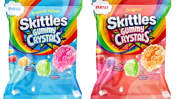 Bags of Skittles Gummy Crystals