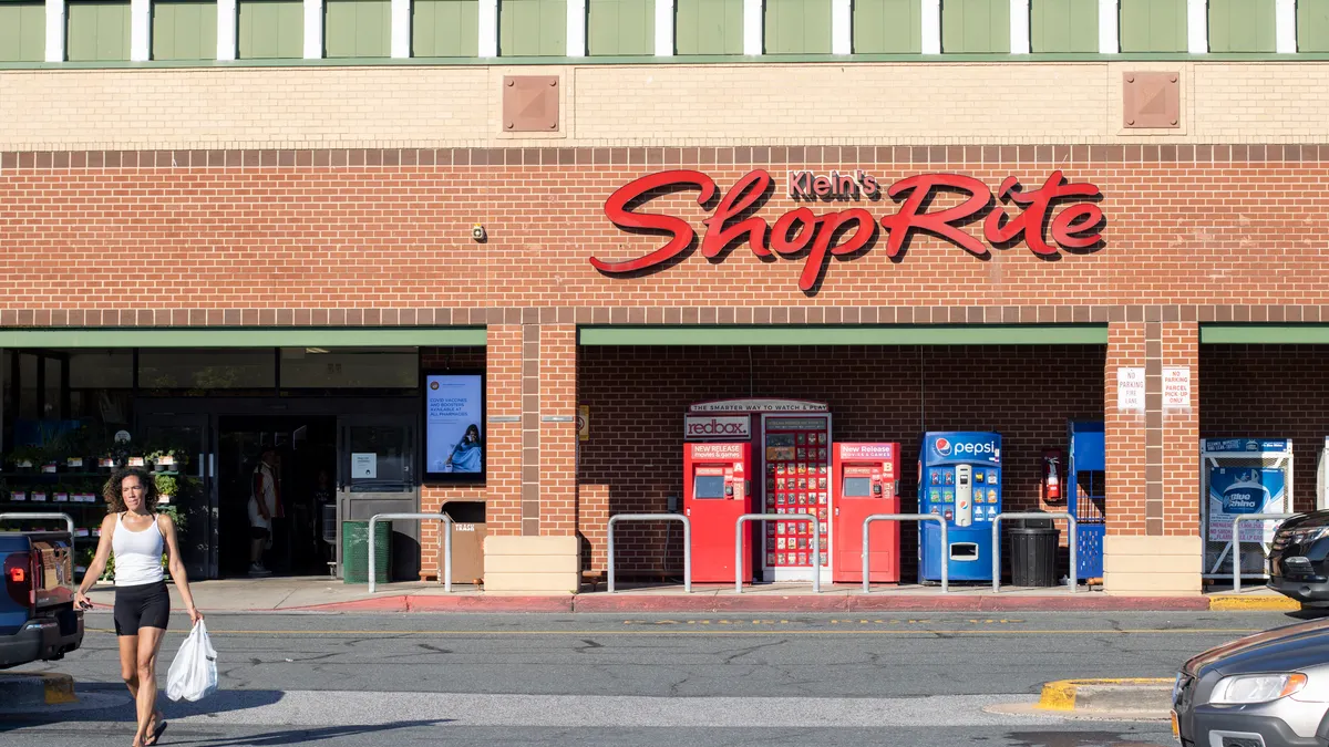 Exterior of a grocery store.