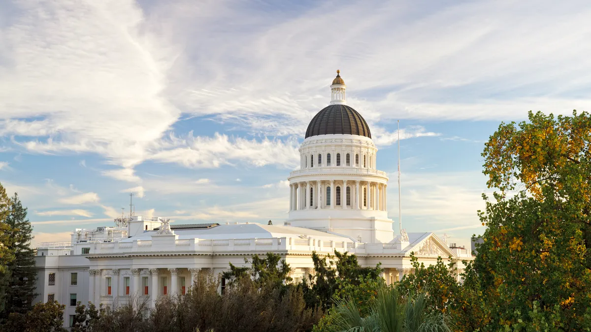 The California Capitol building.