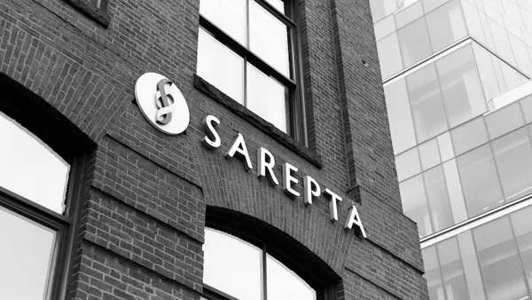 A Sarepta Therapeutics sign