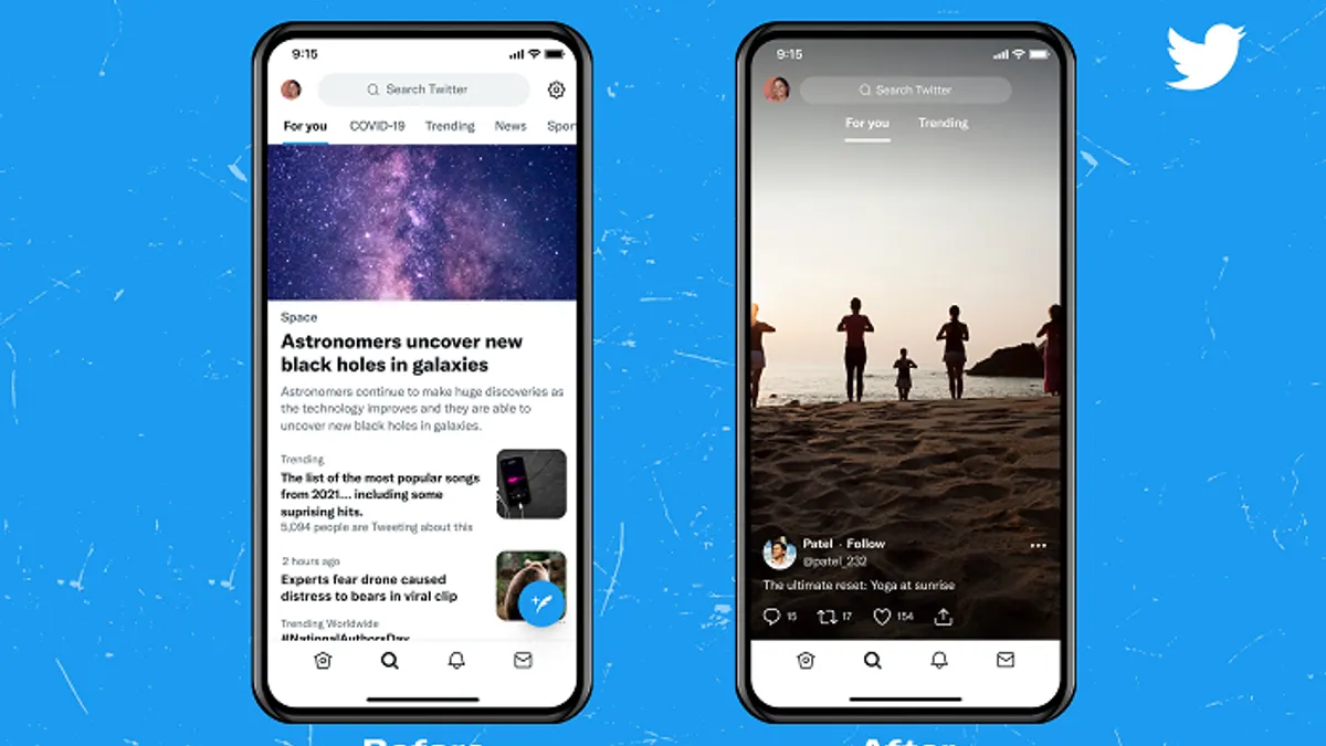 Twitter Explore update