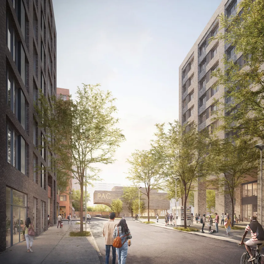 The Innovative Urban Village master plan is a proposed large-scale development of a 11-acre site in the East New York neighborhood of Brooklyn.