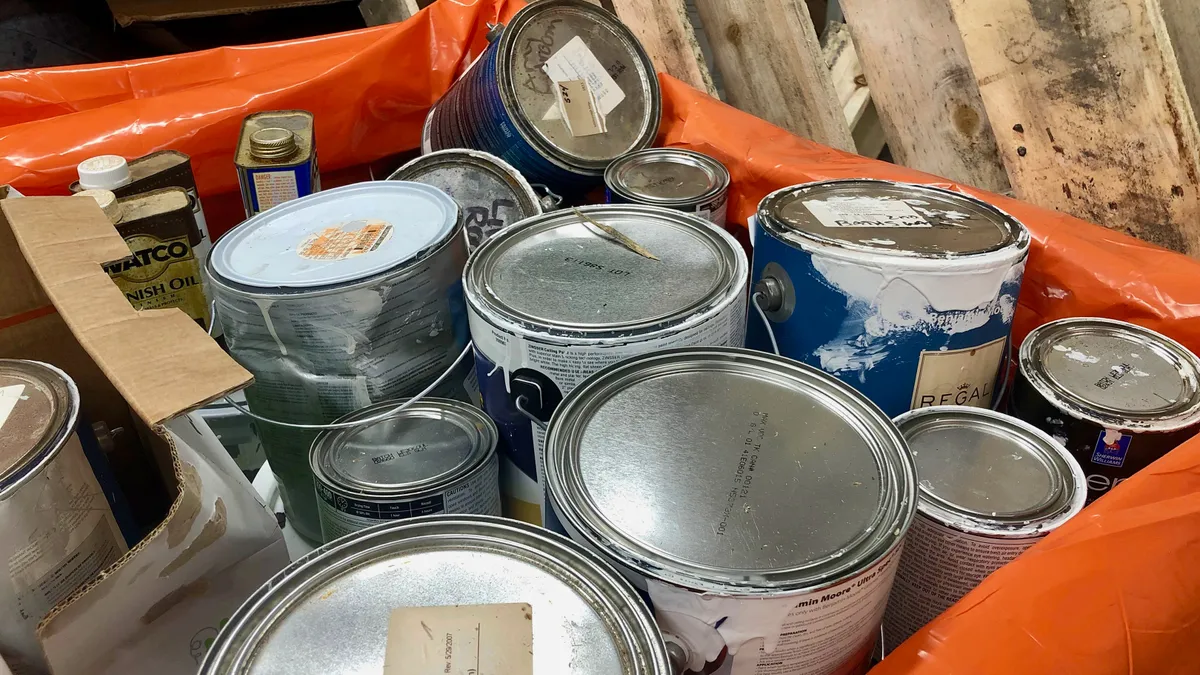 Leftover paint collected for recycling in Maine