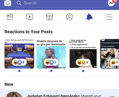 Facebook Reactions test