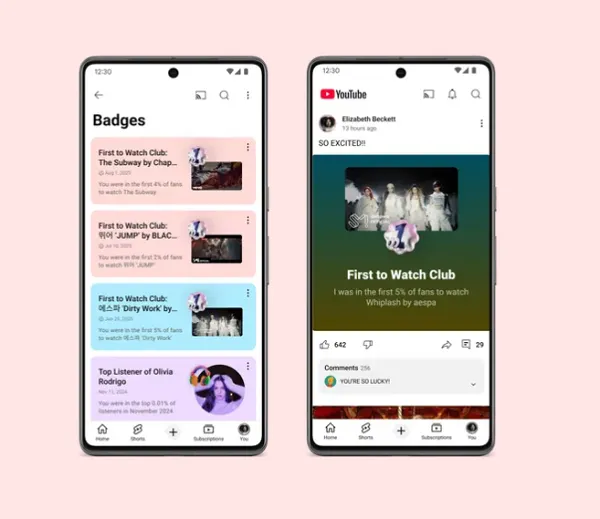 YouTube Music badges