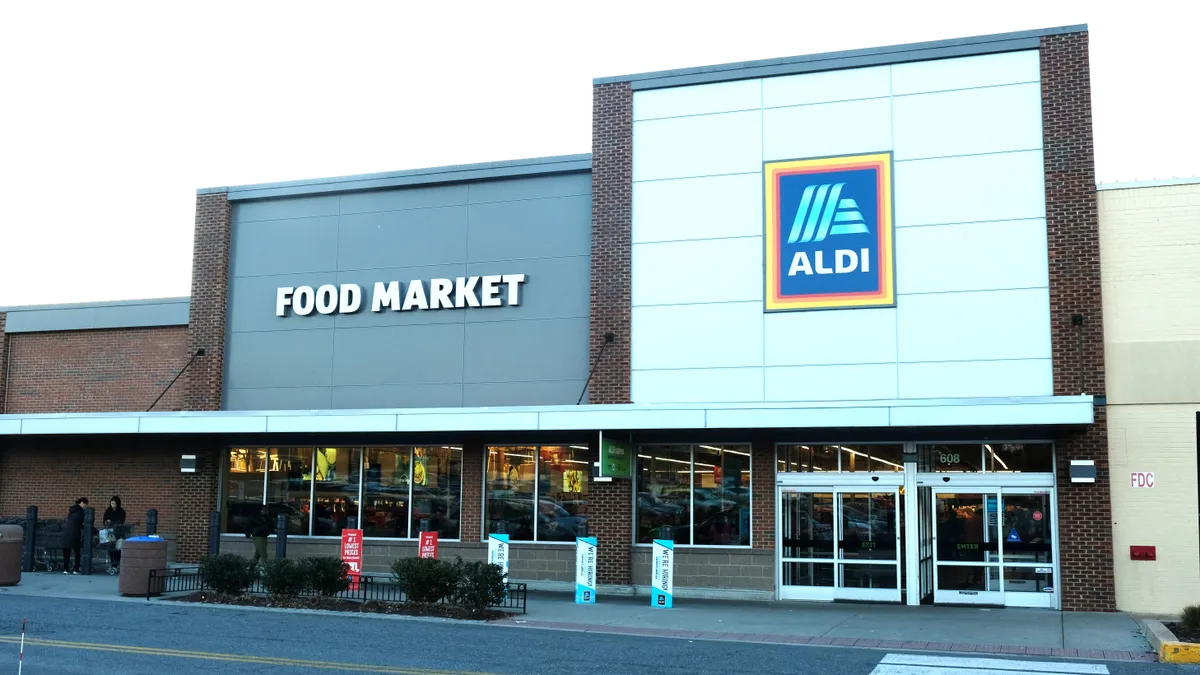 Exterior of grocery store