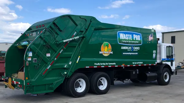 Refurbished Waste Pro truck