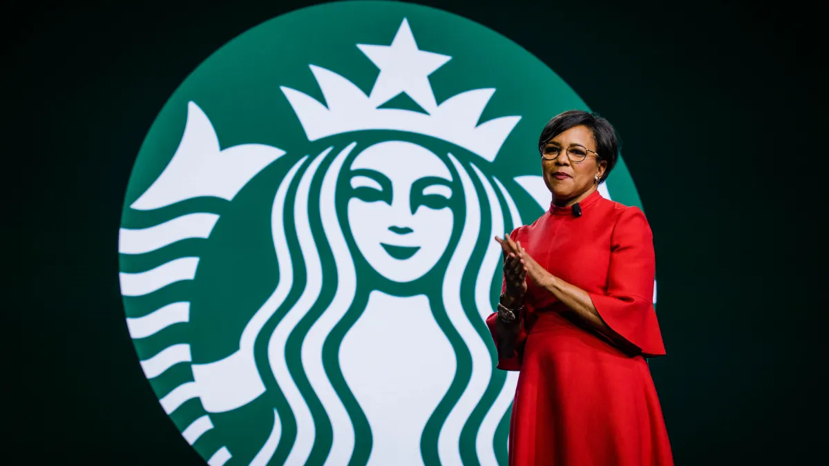 Starbucks COO Rosaland "Roz" Brewer during the company's 2019 Annual Meeting