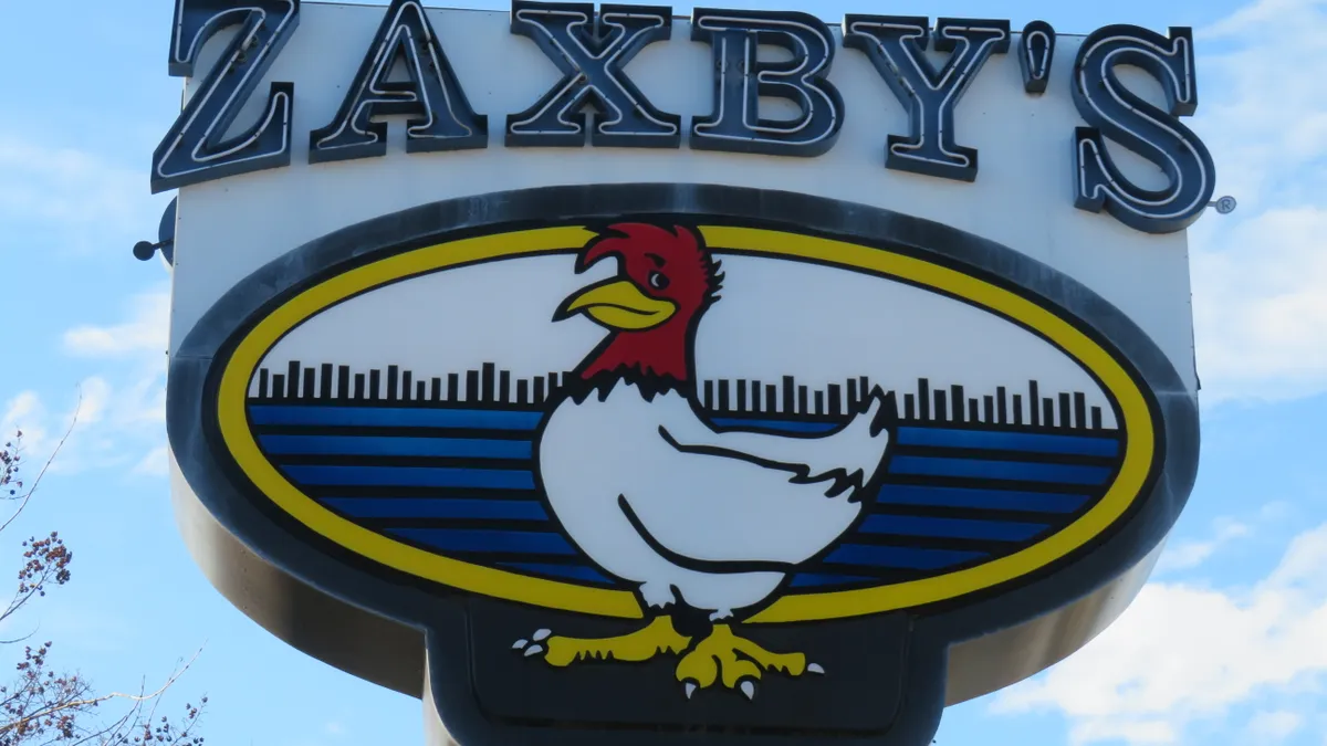 A Zaxby's logo used for the chicken chain.