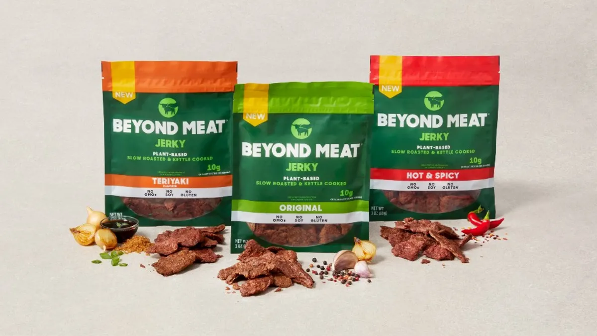 Beyond Meat Jerky is the first product from the Planet Partnership with PepsiCo.