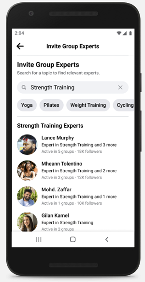 Facebook Groups experts