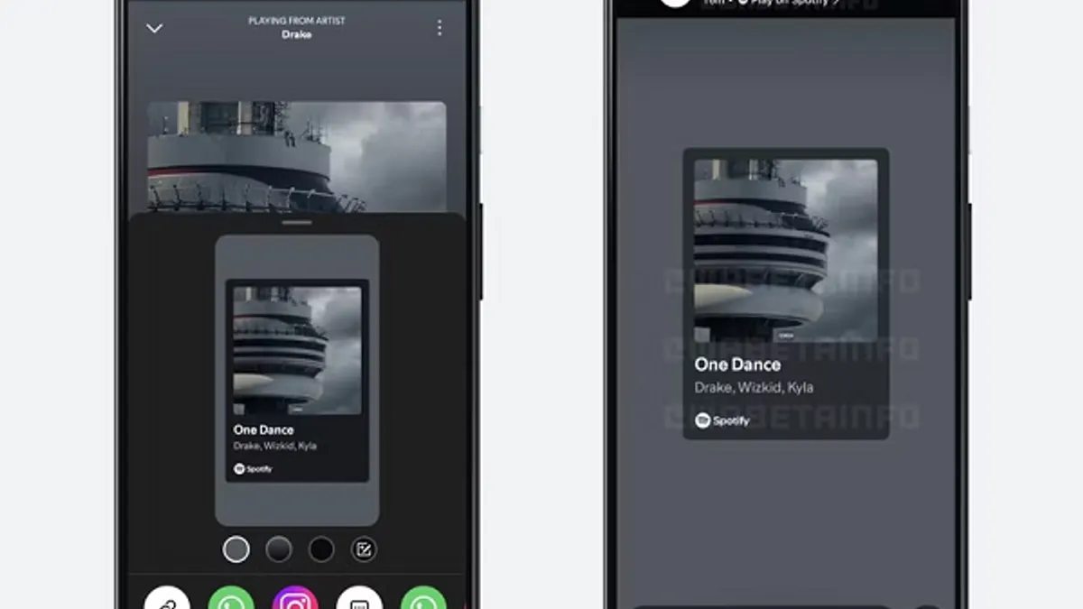 WhatsApp music sharing