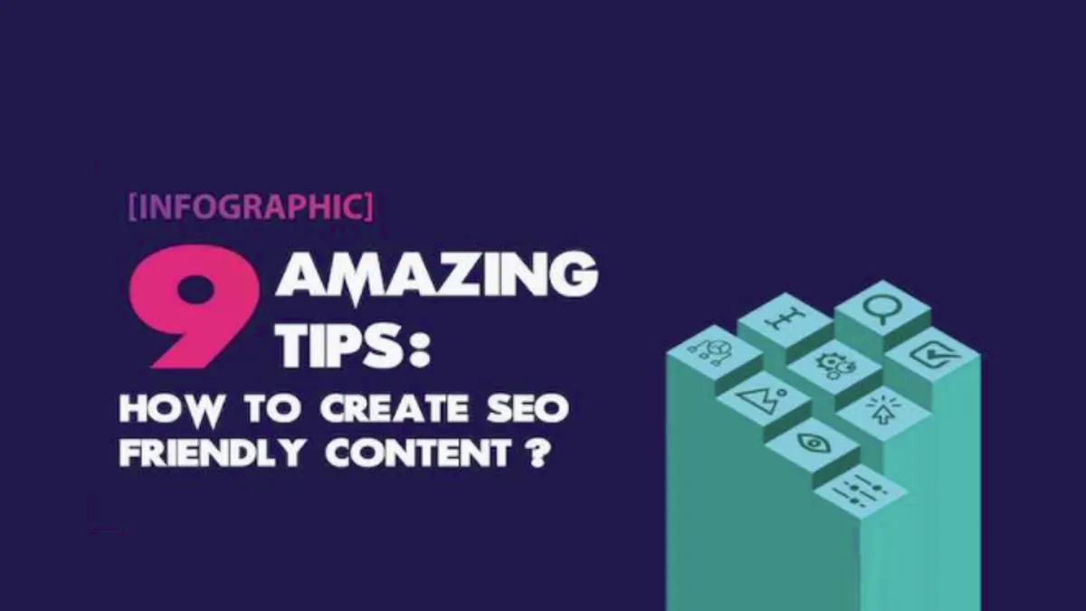 9 SEO tips infographic