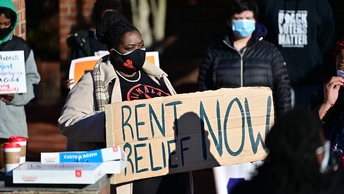 rent relief evictions