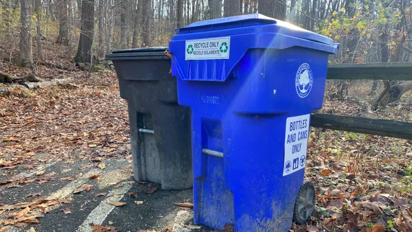 Waste and recycling bins in Montgomery County, Maryland