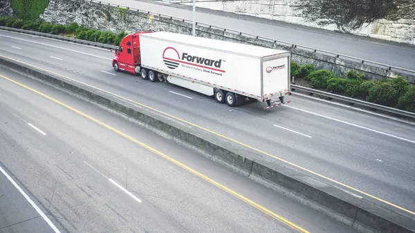 Forward Air truck on road