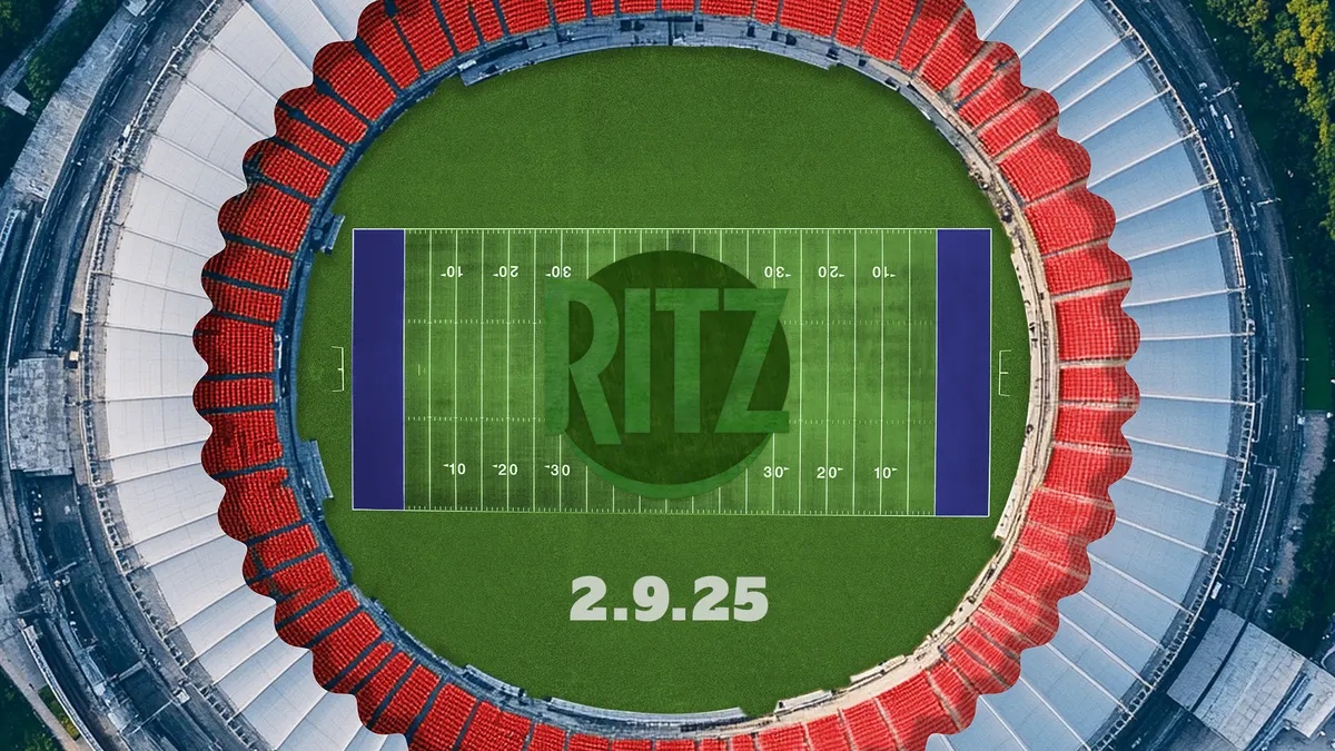 Ritz' campaign imagery for its 2025 Super Bowl ad.