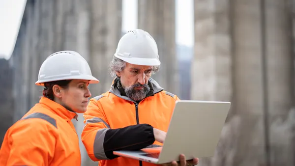 Road Engineers Discuss Highway Viaduct Plan