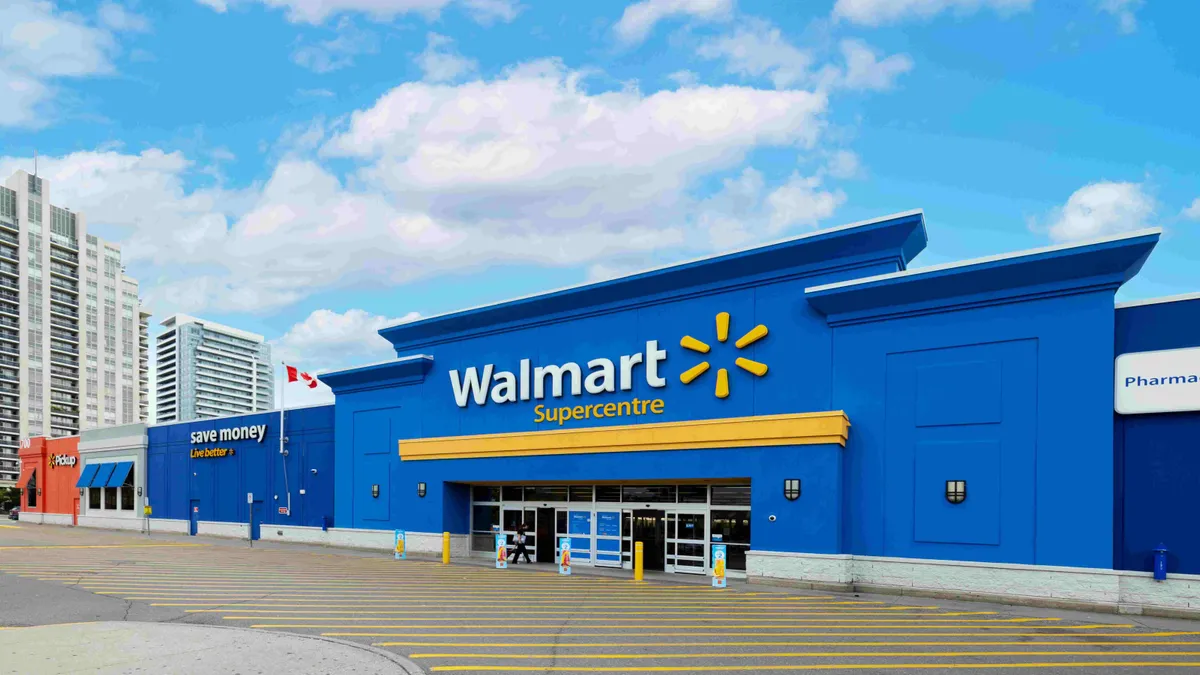 A Walmart Canada storefront