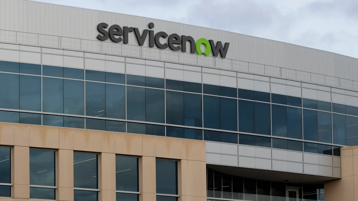 The ServiceNow headquarters campus in Santa Clara, California on Feb. 21, 2024.