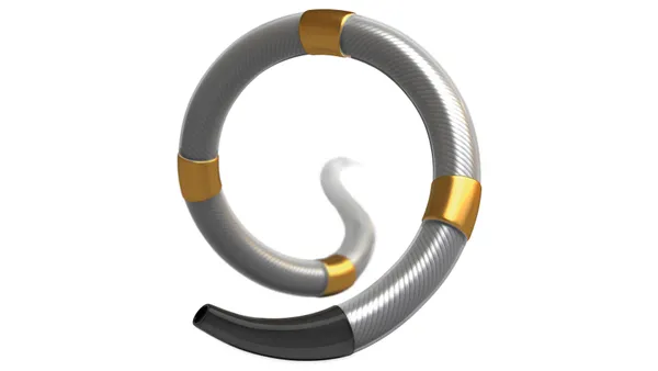 Medtronic's Symplicity Spyral device is shown against a white background.