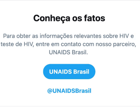 Twitter AIDS/HIV info prompts