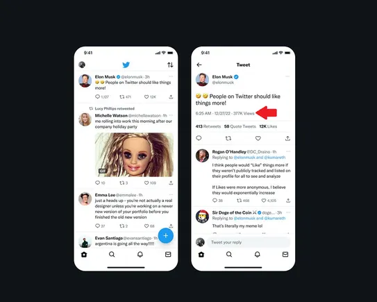 Twitter Tests Updated Format for Tweet View Count Display | Social ...