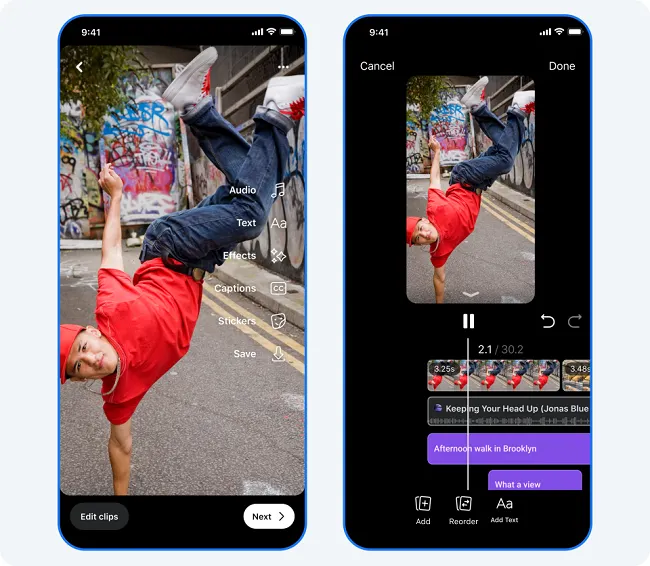 Facebook video update