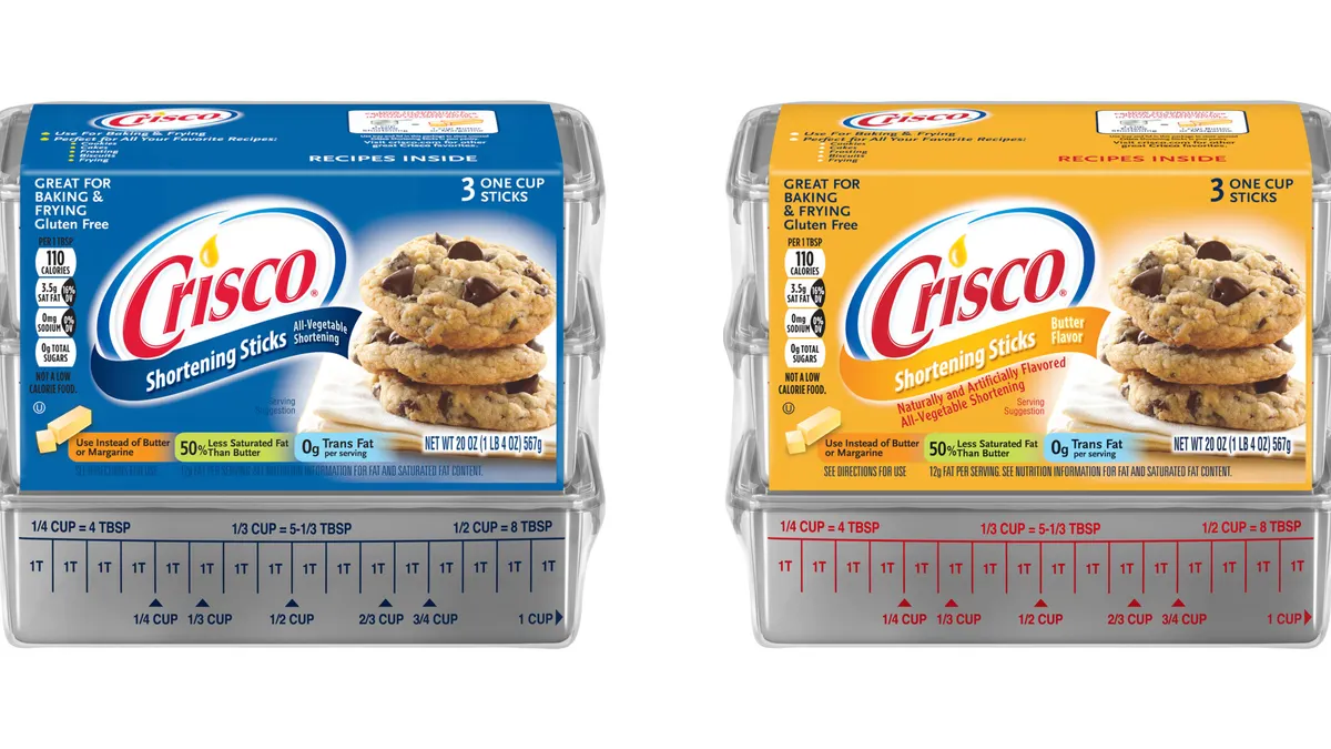Crisco shortening oil vegetable