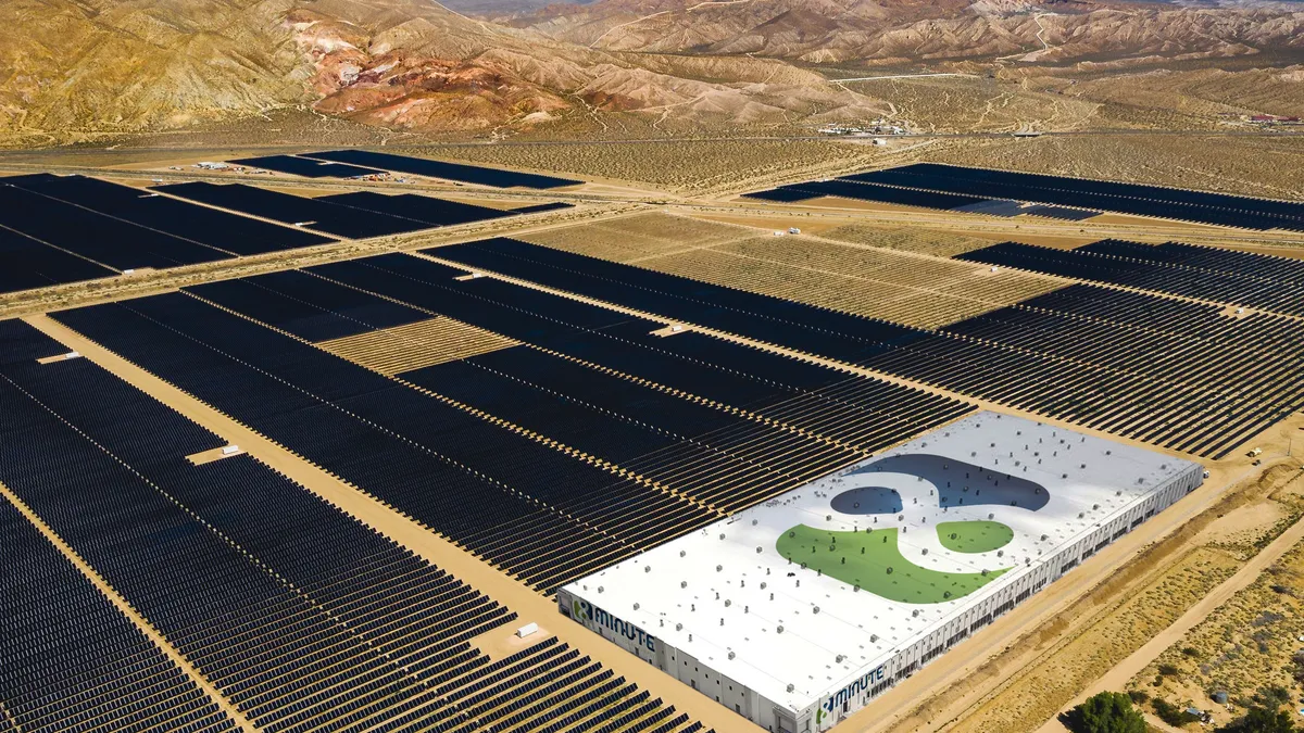 Rendering of the Eland Solar and Storage Center being developed by 8minute Solar Energy