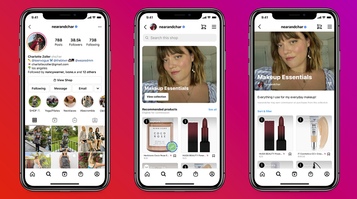 Instagram affiliate shops