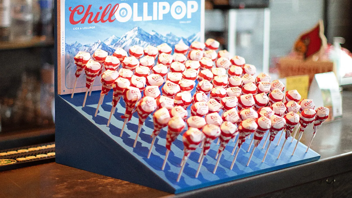 Coors Light March Madness lollipops