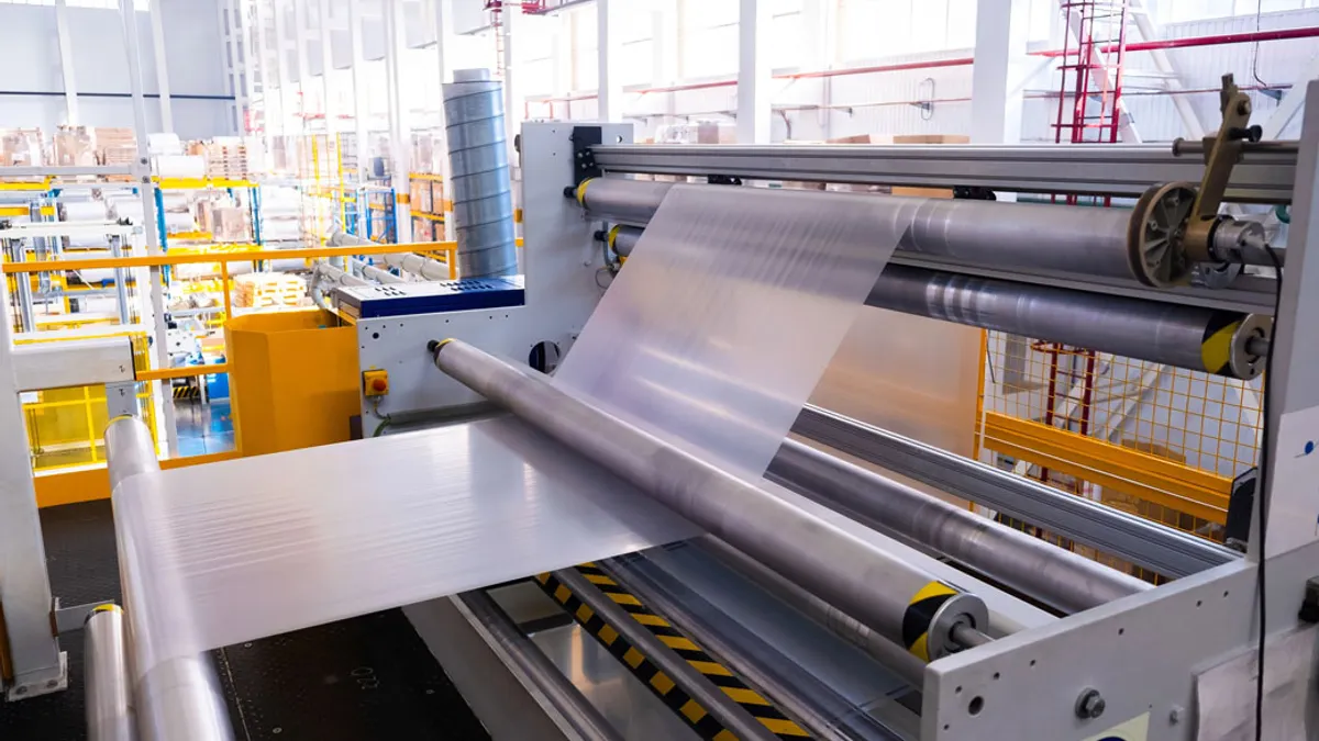 View of a packaging factory