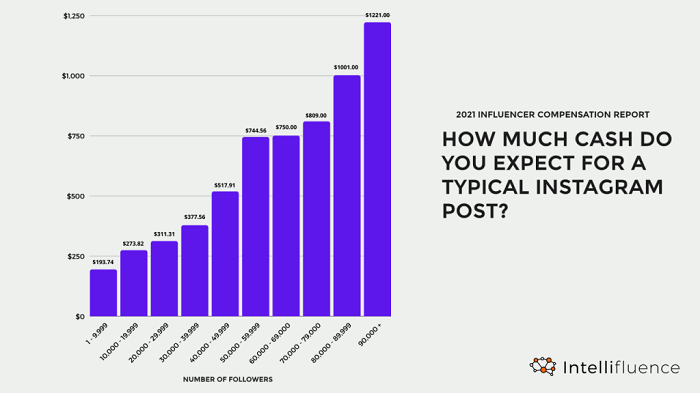 Intellifluence influencer marketing costs report
