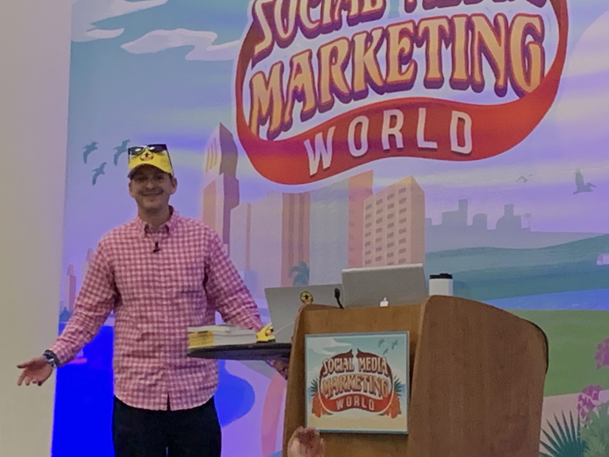 Chris Strub speaking at Social Media Marketing World