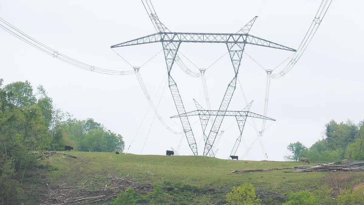 Overhead power lines