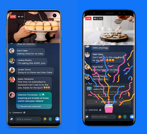 Facebook Live badges