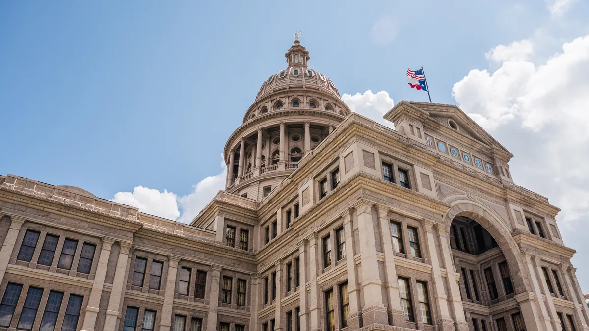 The Texas state Capitol.