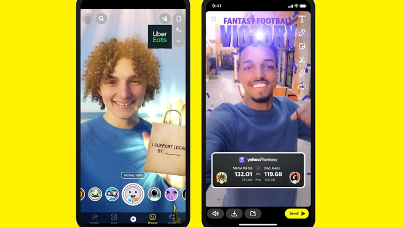 Snapchat app ads