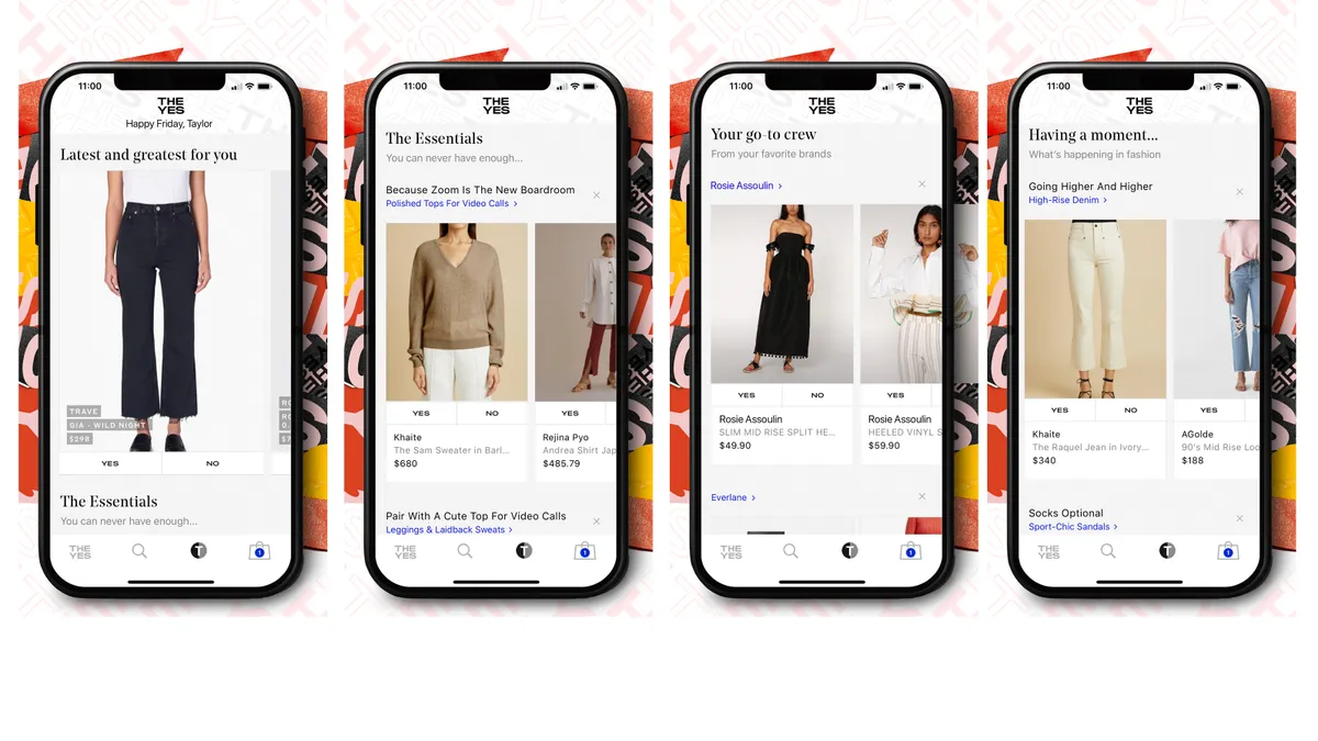 The Yes personalized shopping experience.