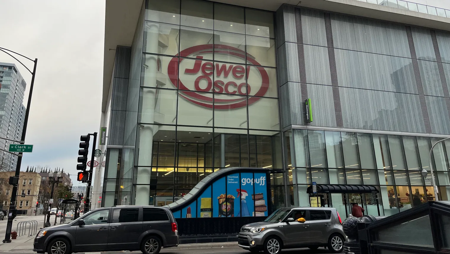 Exterior of a Jewel-Osco store.