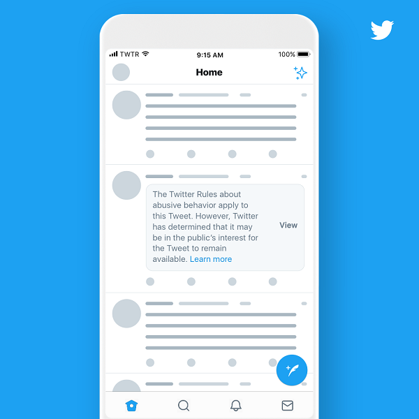 Twitter screen