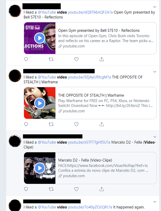 YouTube auto-posts to Twitter