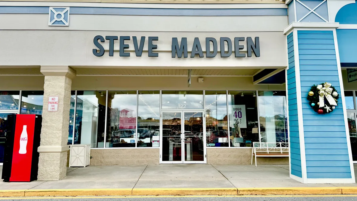 A Steve Madden storefront.