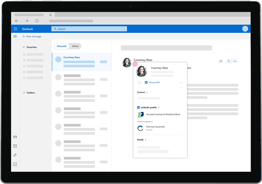 LinkedIn outlook extension